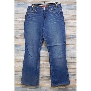 Lucky Brand Sofia Boot Jeans Women Blue Denim Size 8 29 Ankle Flare Boho Stretch